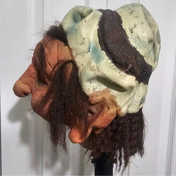 Paper Magic Group Over Head Old Mask Grandpa Hat Big Nose Ears Rubber Y2K 2008 - Picture 3 of 6